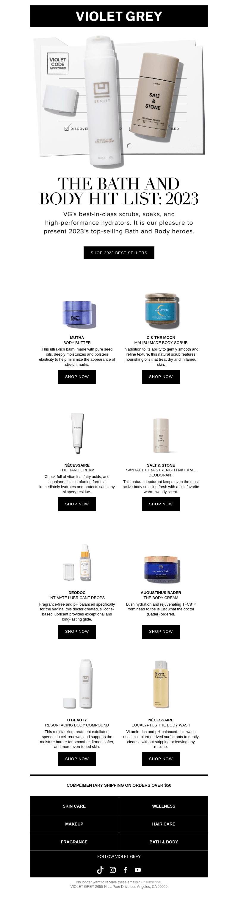 BATH & BODY BEST SELLERS: 2023