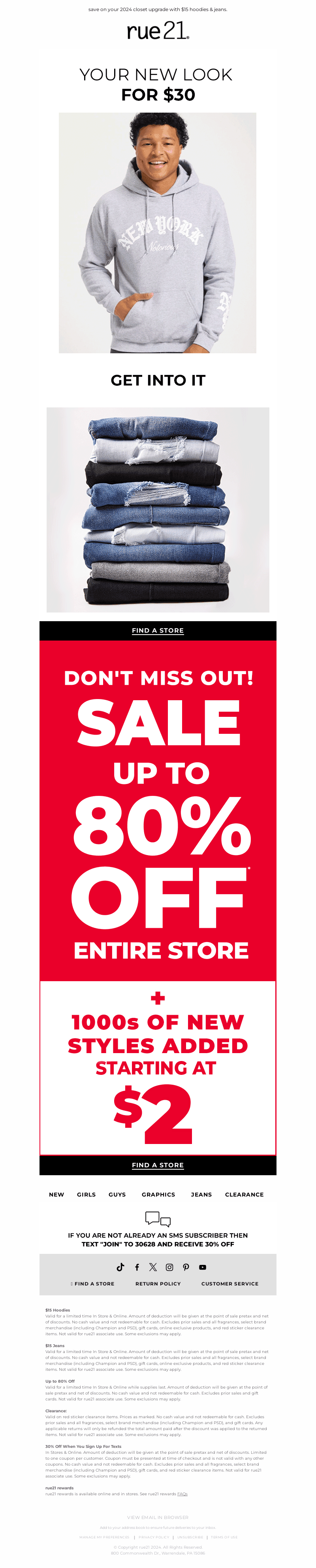 your entire look for ONLY $30!