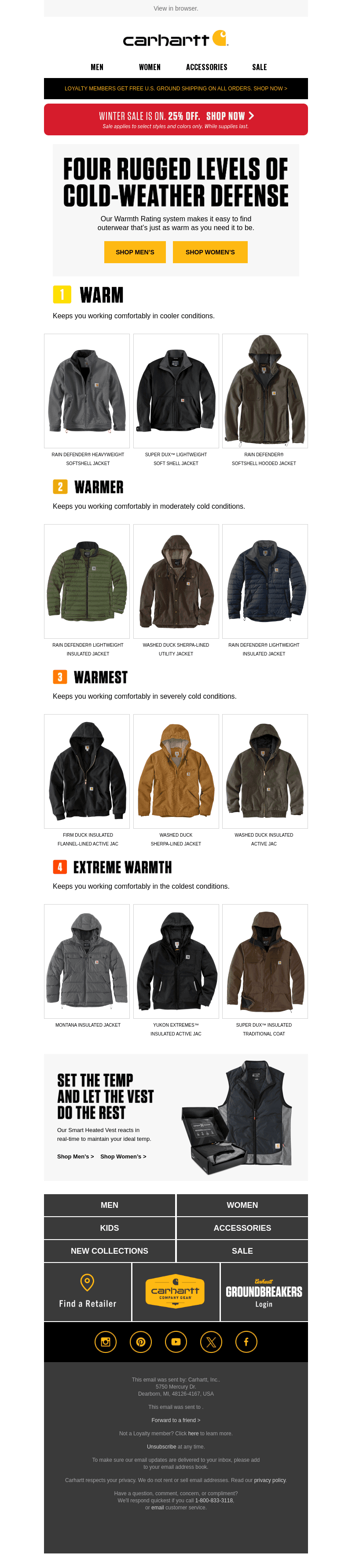Find the warmth level for your winter