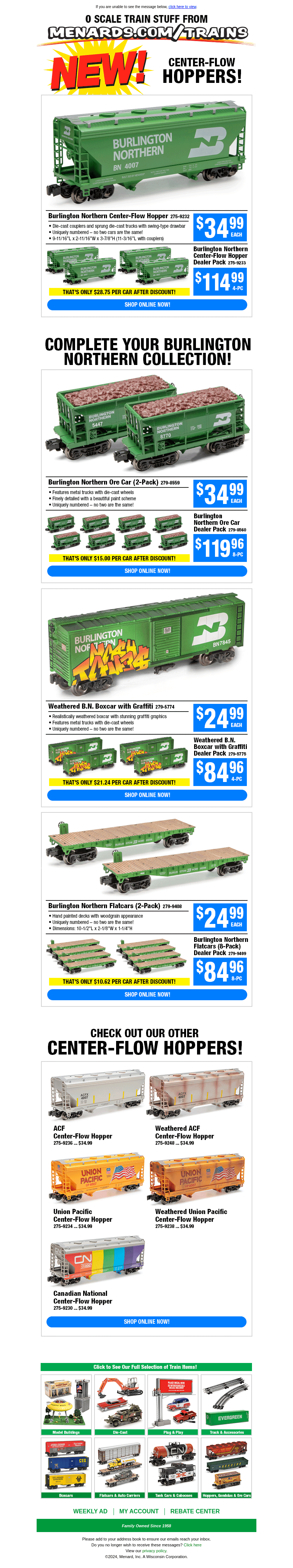 New! Burlington Northern Hopper!