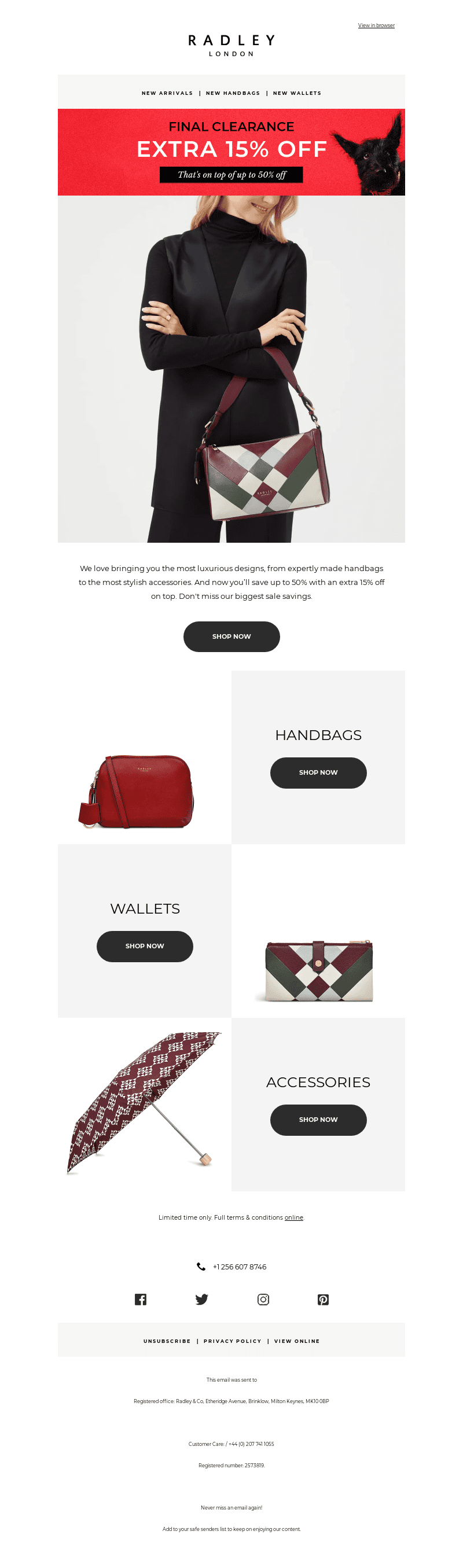 EXTRA 15% OFF luxurious designs