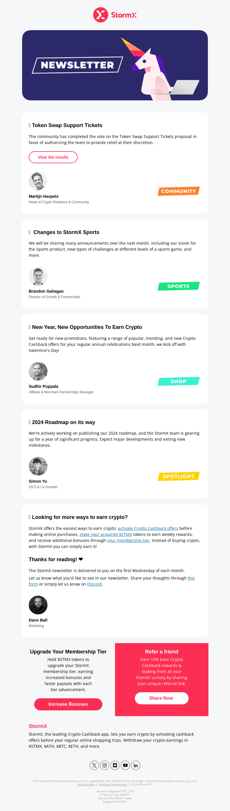 🦄 StormX #013: Your January Update