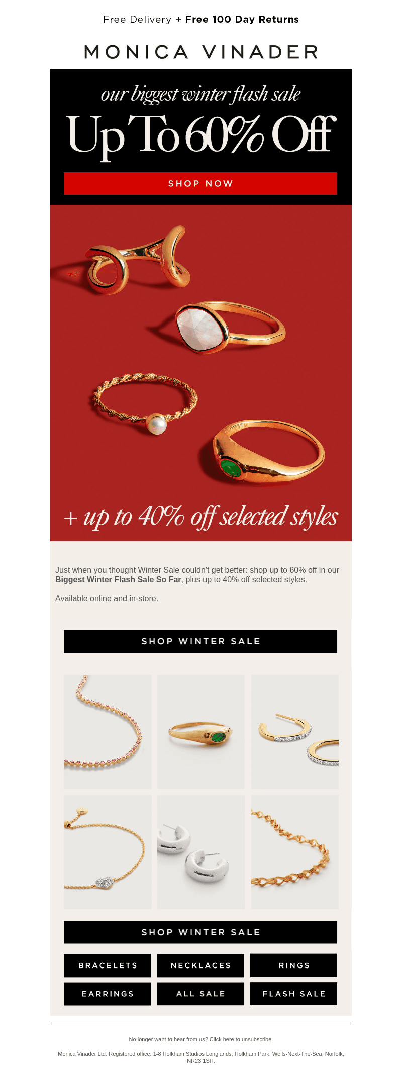 Our BIGGEST Winter Flash Sale