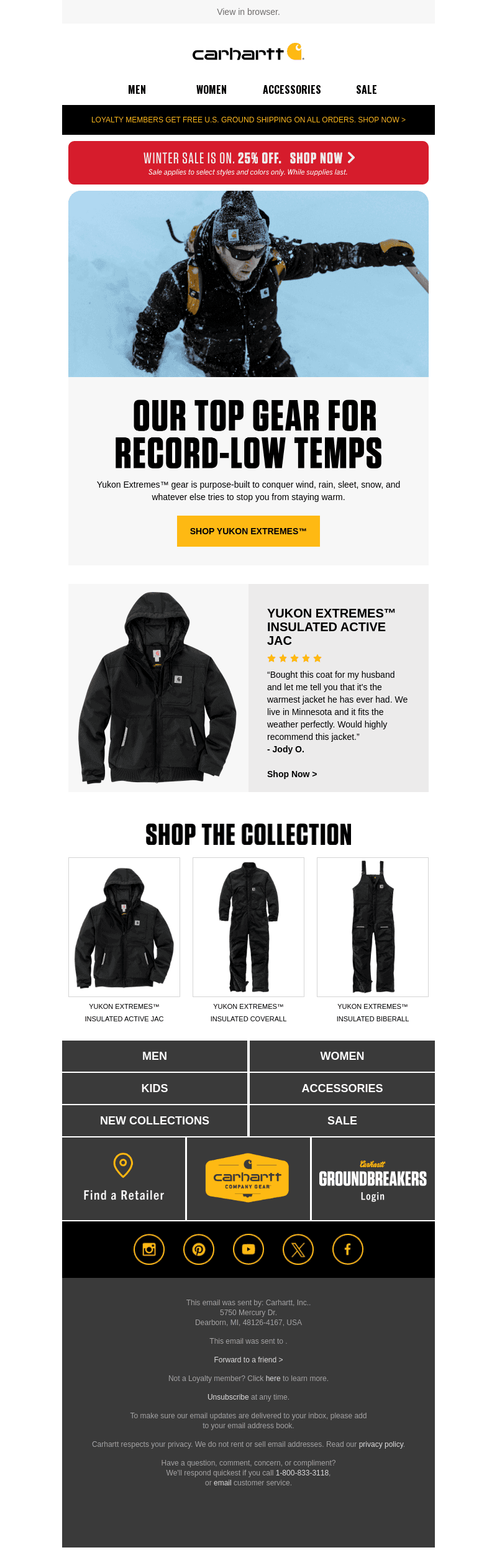 Our warmest, toughest outerwear