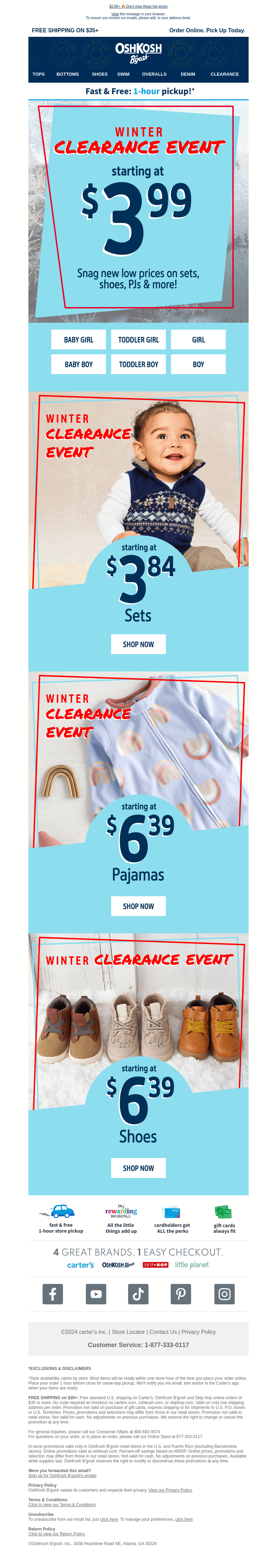 What’s cooler than cool? 🧊  Winter clearance @