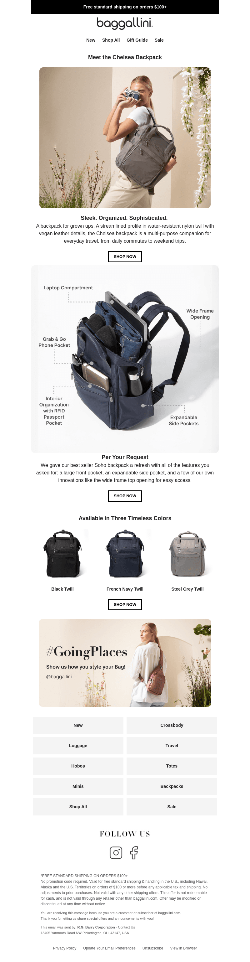 Just Dropped ✨ The New Chelsea Backpack