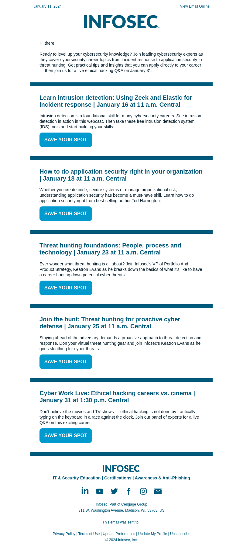[Join Us] Learn Cybersecurity: Free Webinar Training Series!