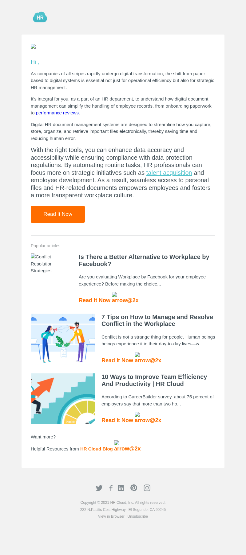 HR Cloud email from Thu, Jan 11, 2024