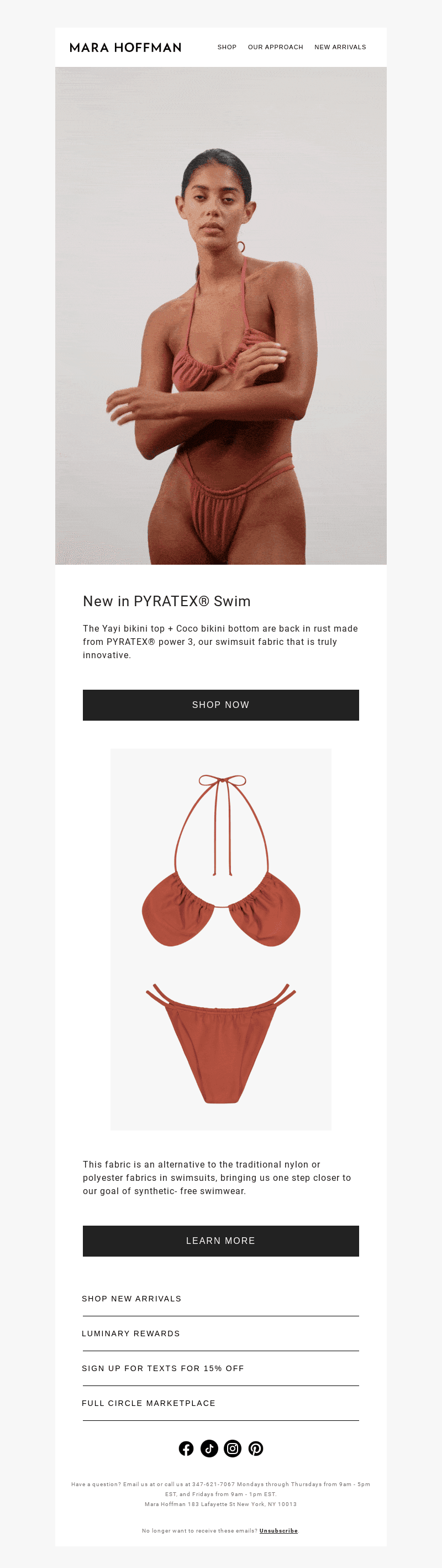 New in PYRATEX® Swim