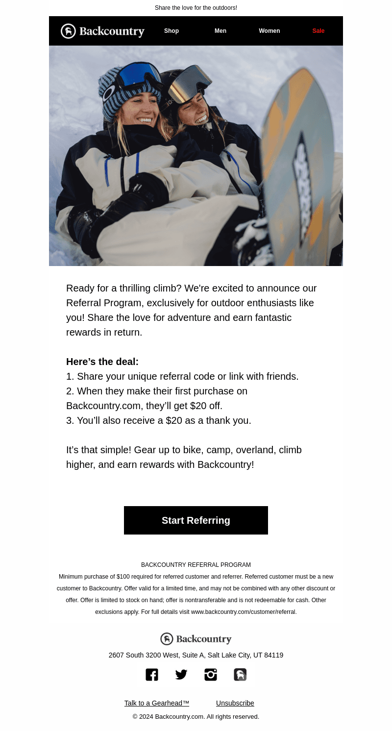 Give $20, GET $20