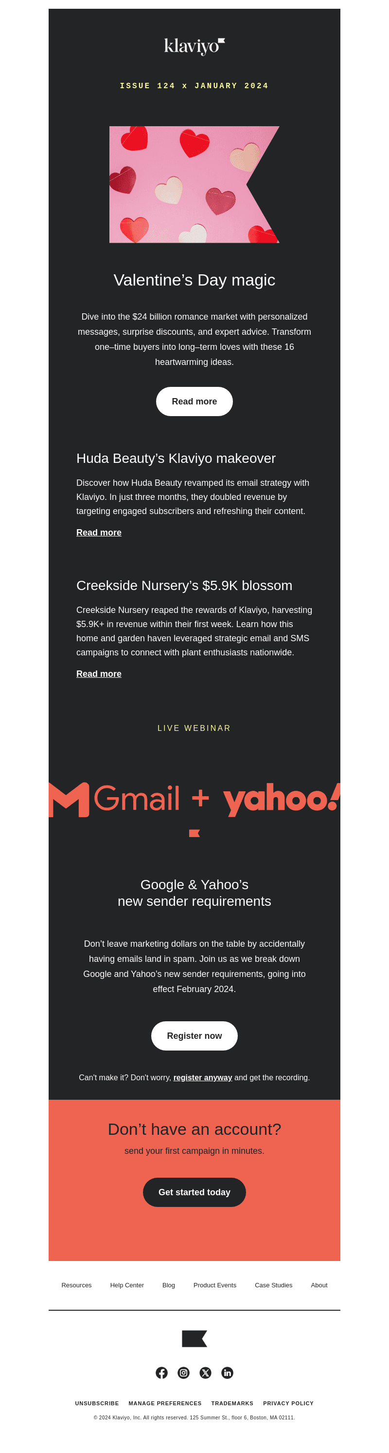 Klaviyo email from Sat, Jan 13, 2024
