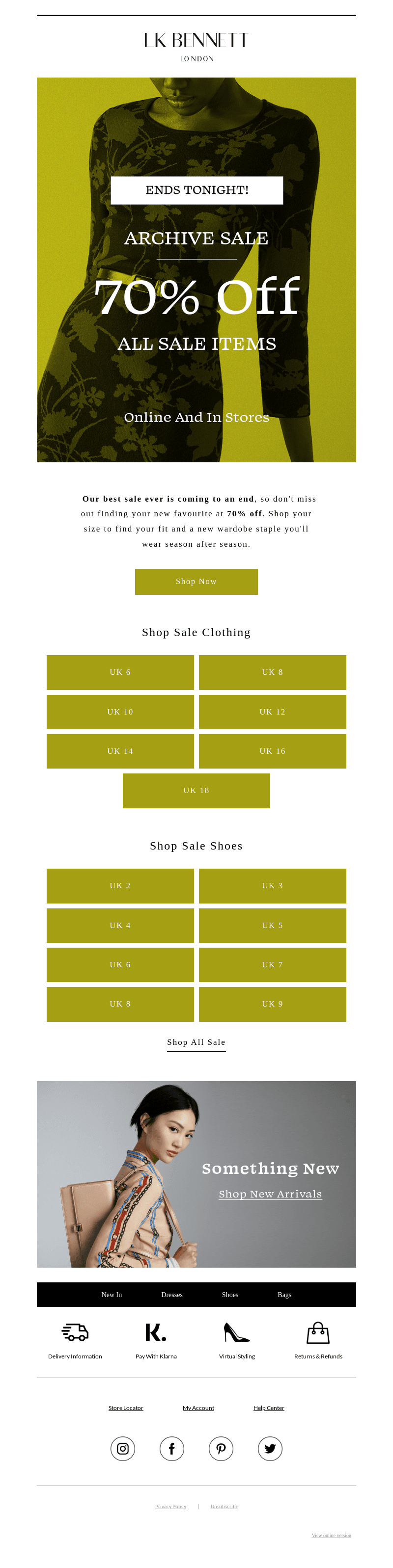 70% Off Sale Ends Tonight
