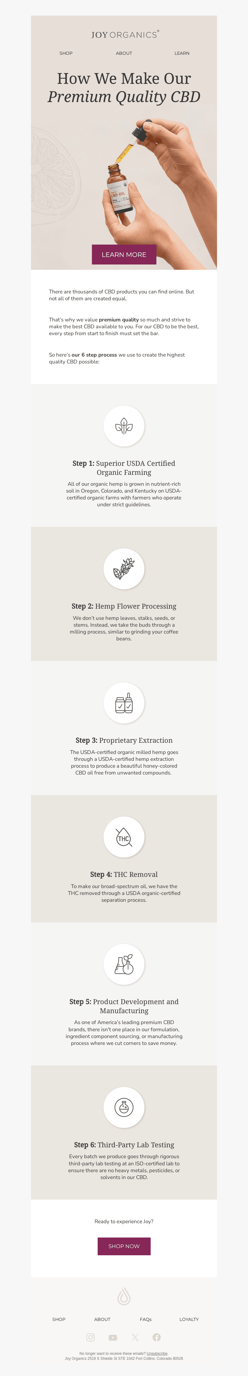 How We Make Our Premium Quality CBD