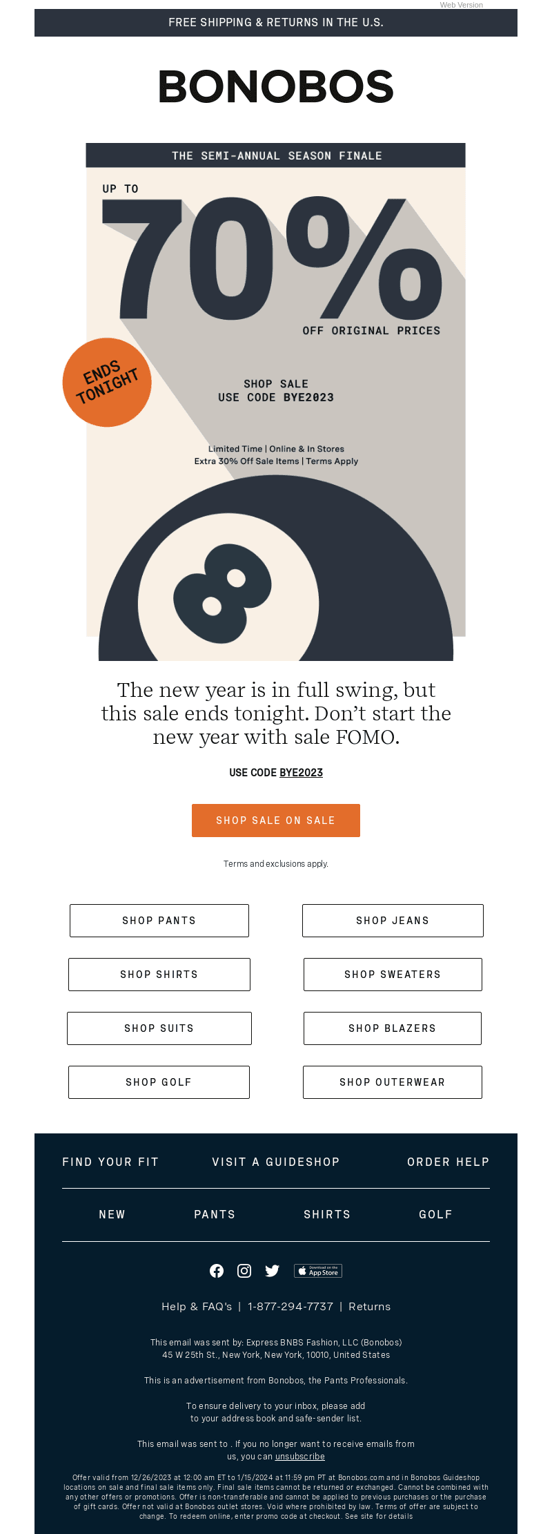 ENDS TONIGHT: Extra 30% Off Sale