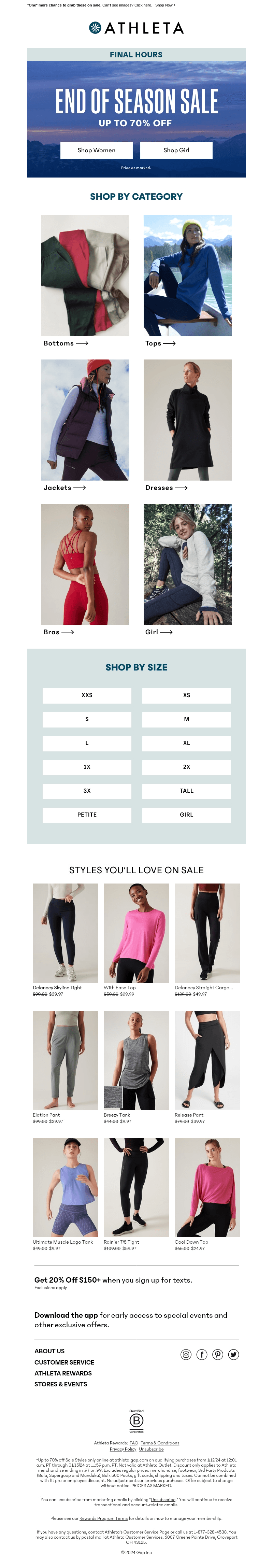 Up to 70% off is almost over