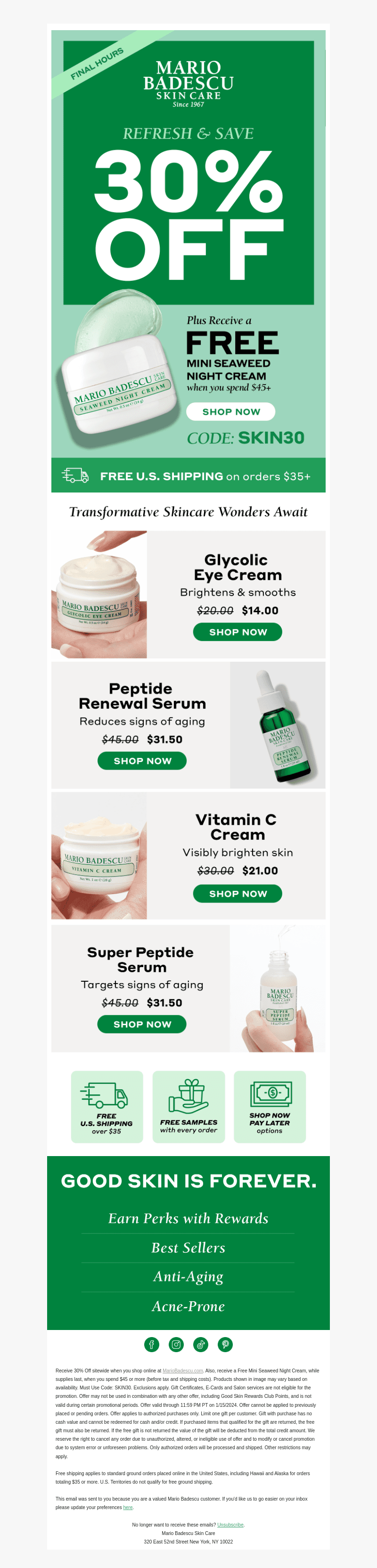 FINAL HOURS: 30% Off + FREE Gift