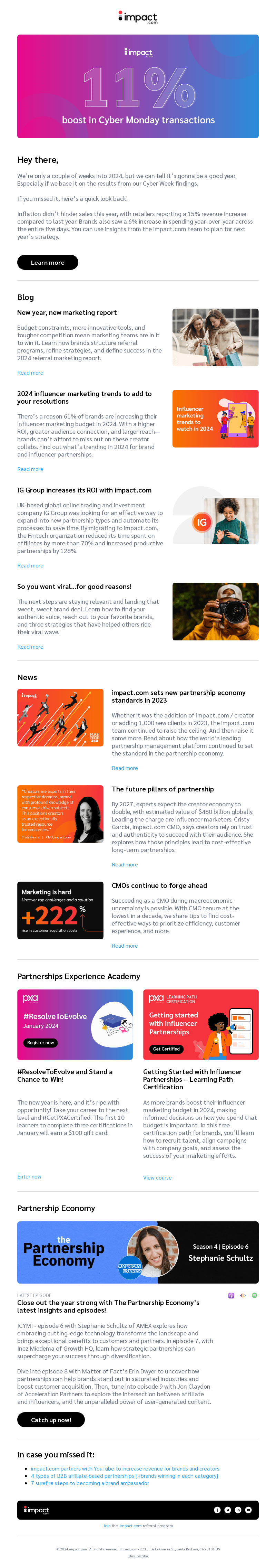 impact.com email from Tue, Jan 16, 2024