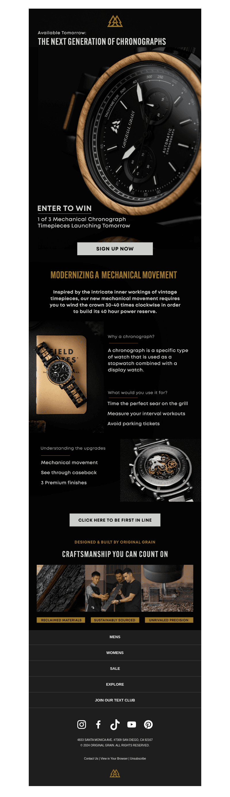 Enter to Win: Our Newest Timepiece