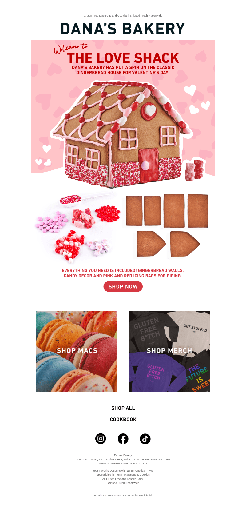 VDay Gingerbread Making kits are here!