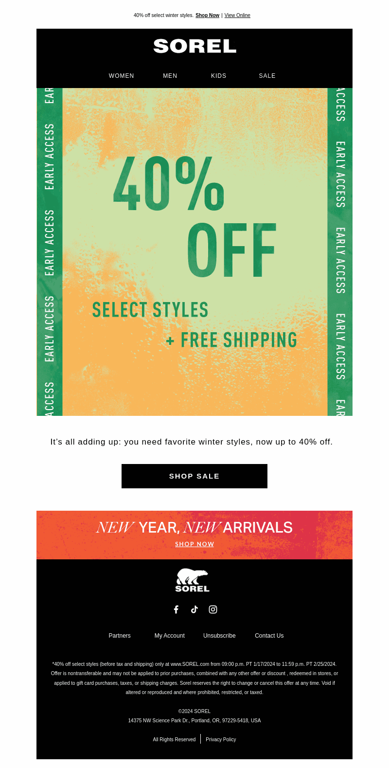 Early access to big savings