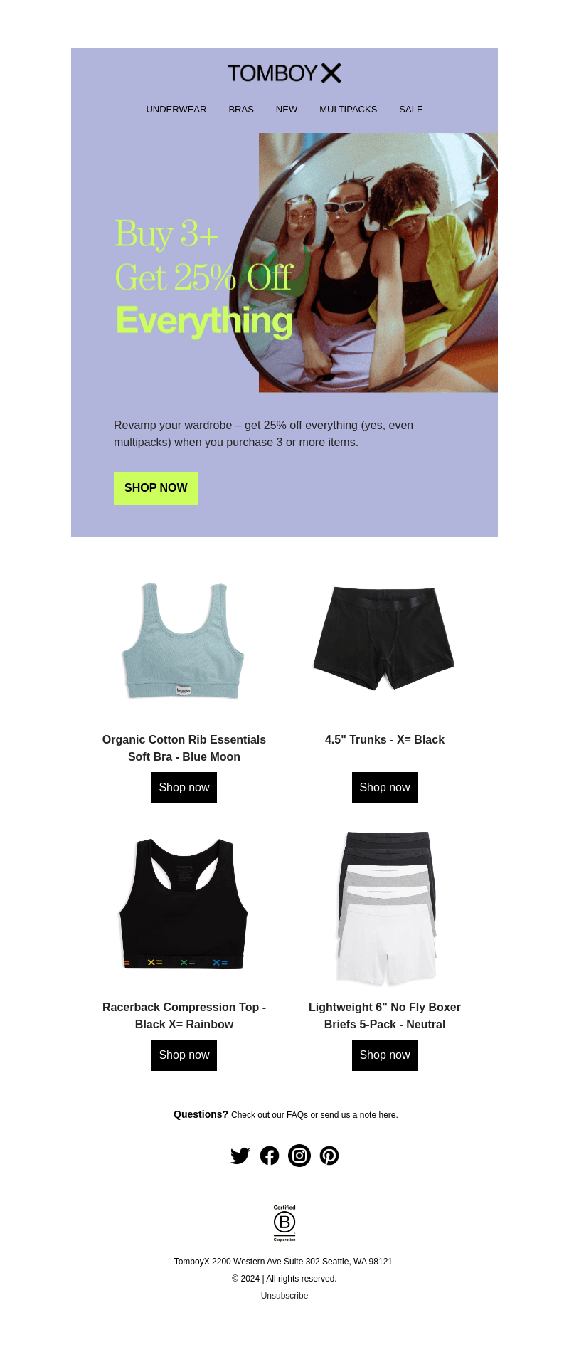 Buy 3+ Get 25% Off Everything