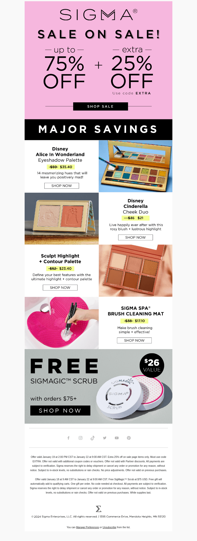 Up To 75% OFF + EXTRA 25% OFF! 🛍️