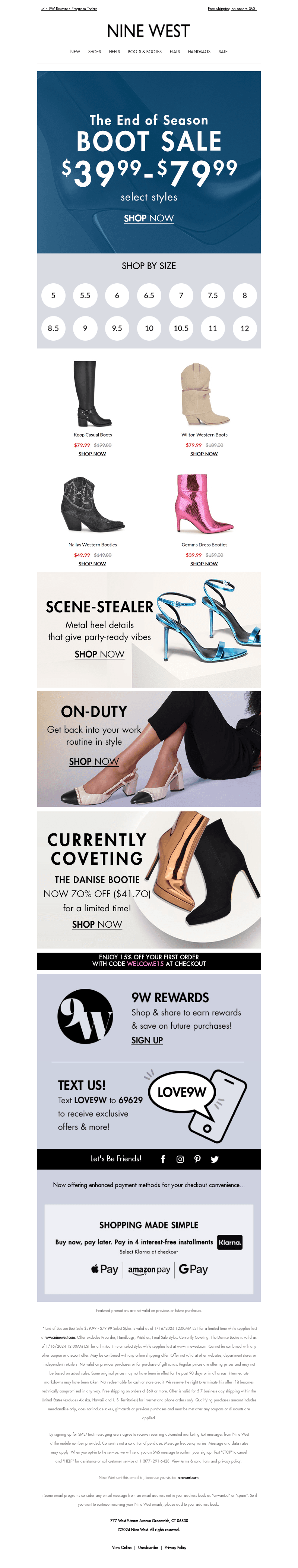 Boots Starting at $39.99