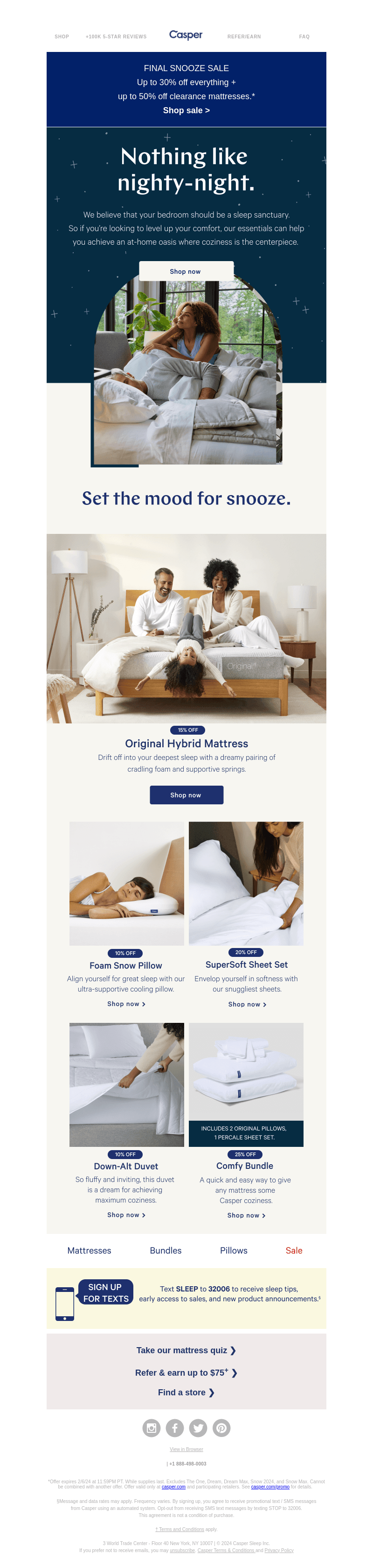 Get up to 30% off a bedroom makeover
