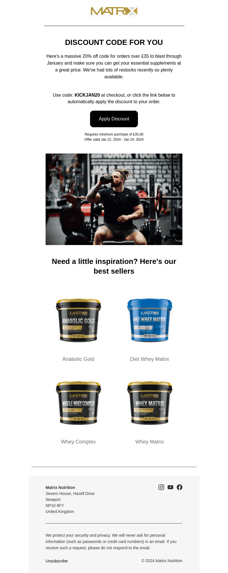 20% Discount Code To Blast January!