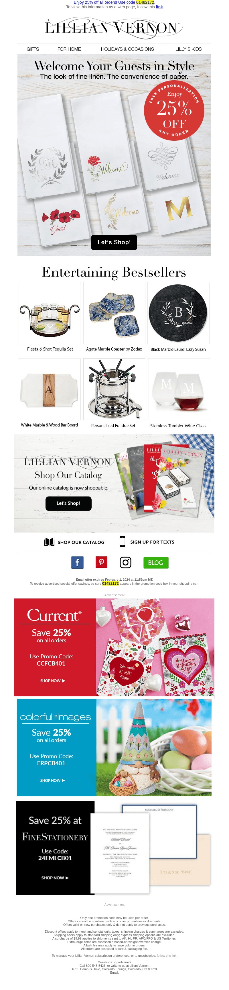 RIGHT NOW: 25% Off Sitewide