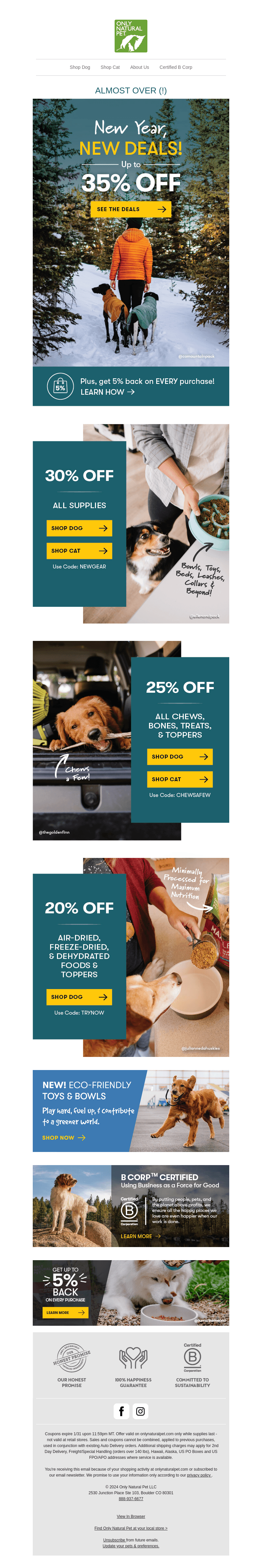 ALMOST OVER (!) Up to 35% OFF.