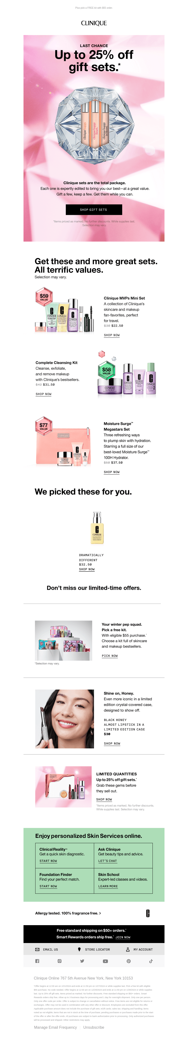 GIFT SETS are almost gone! 25% off while supplies last.