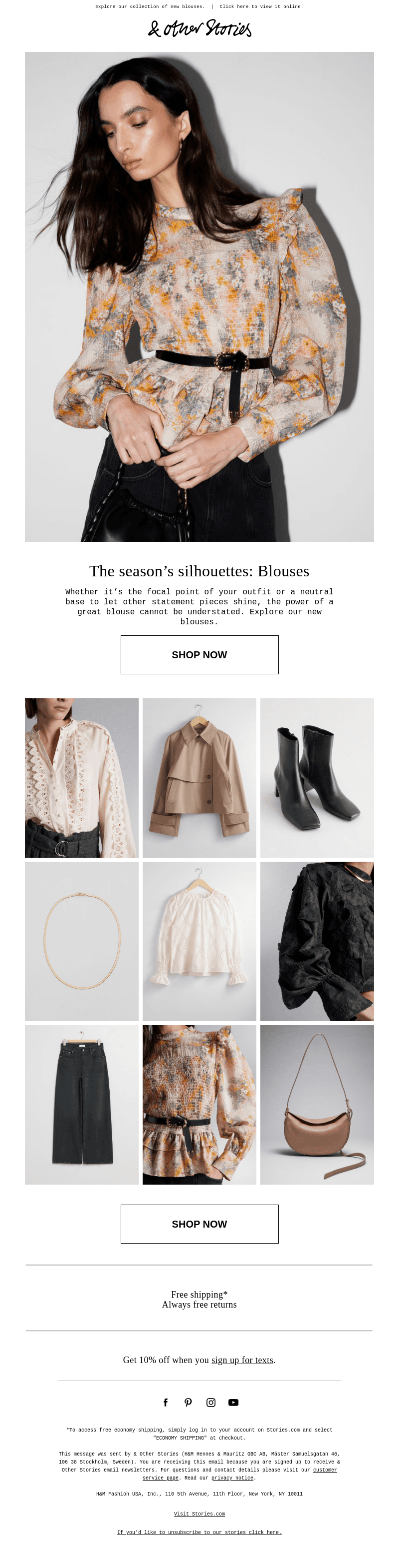 The season’s silhouettes: Blouses