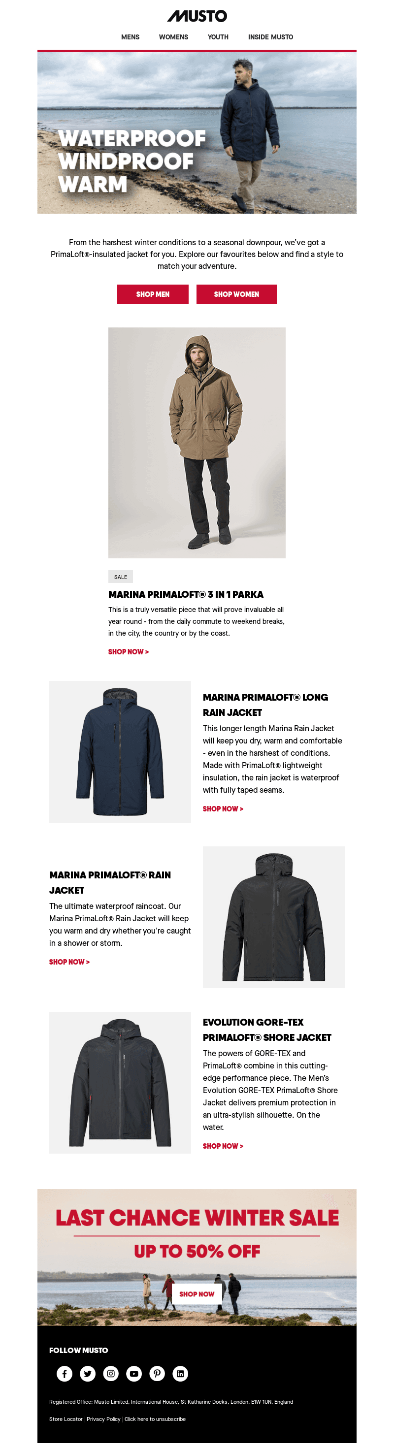 Your cold weather jacket is sorted