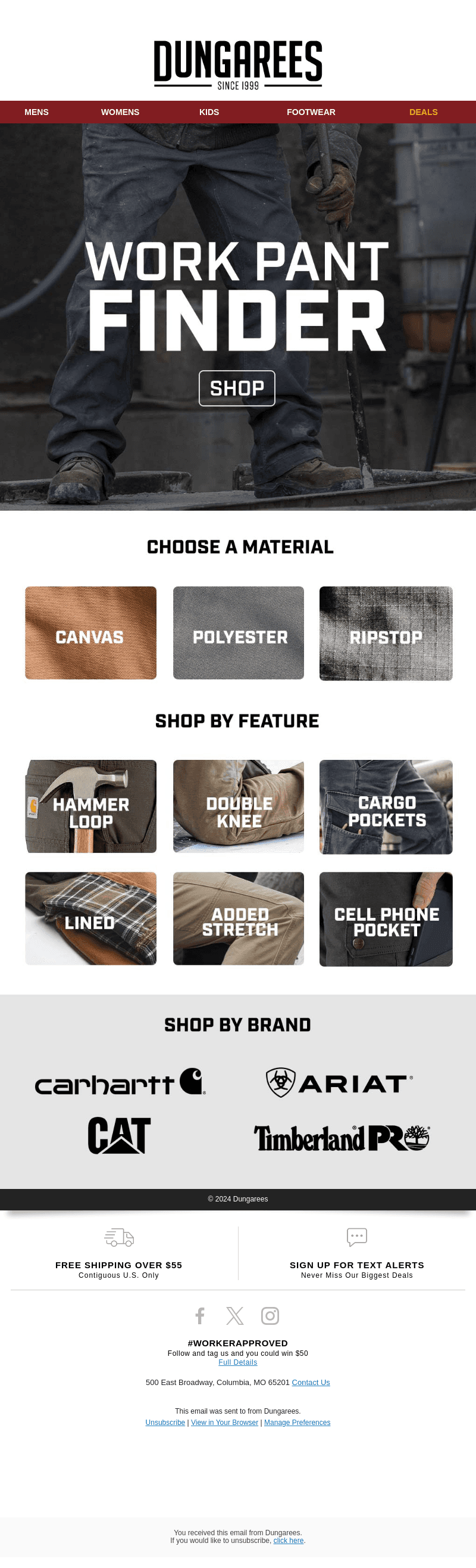 Your New Work Pants are Waiting Inside