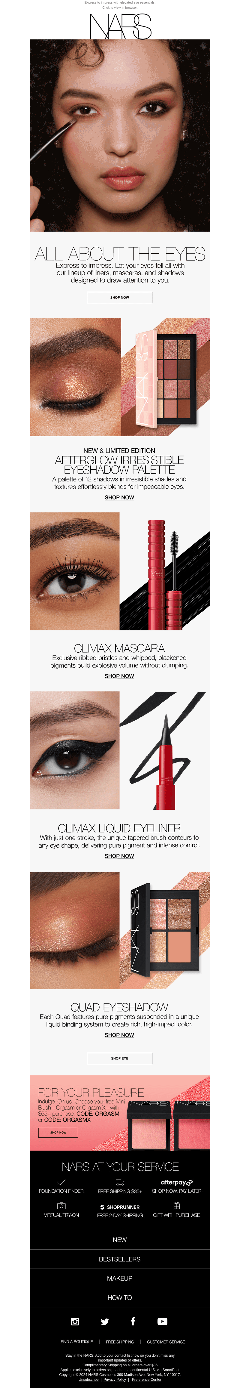 Let your eyes do the talking.
