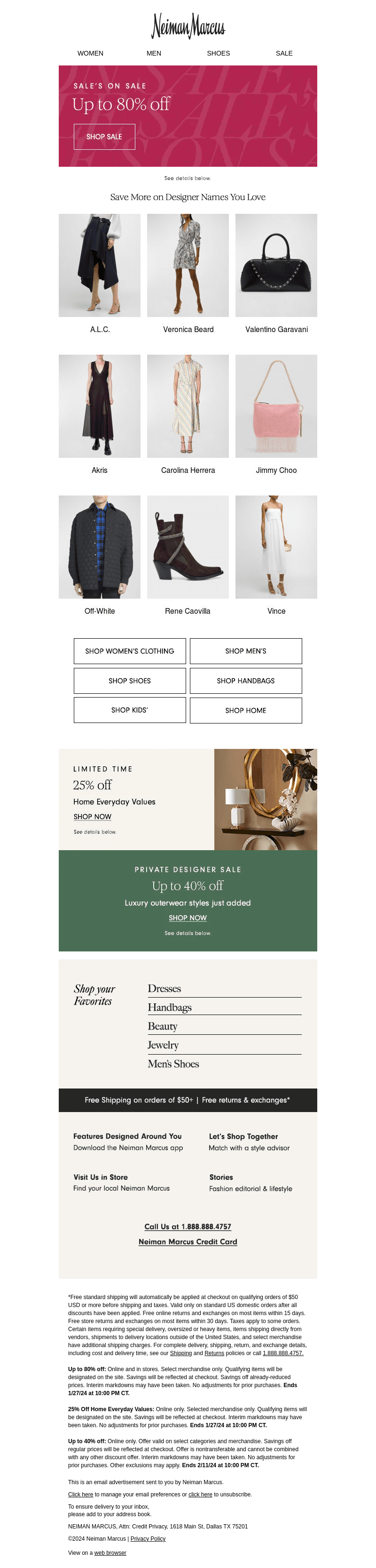 Last chance for up to 80% off