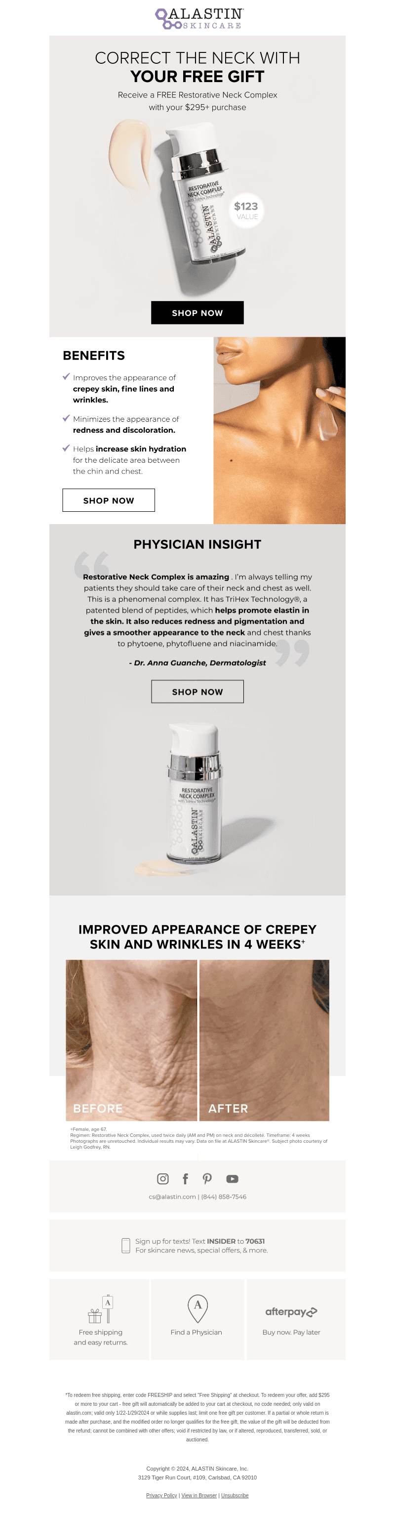 Almost Gone! FREE Restorative Neck Complex ($123 Value)