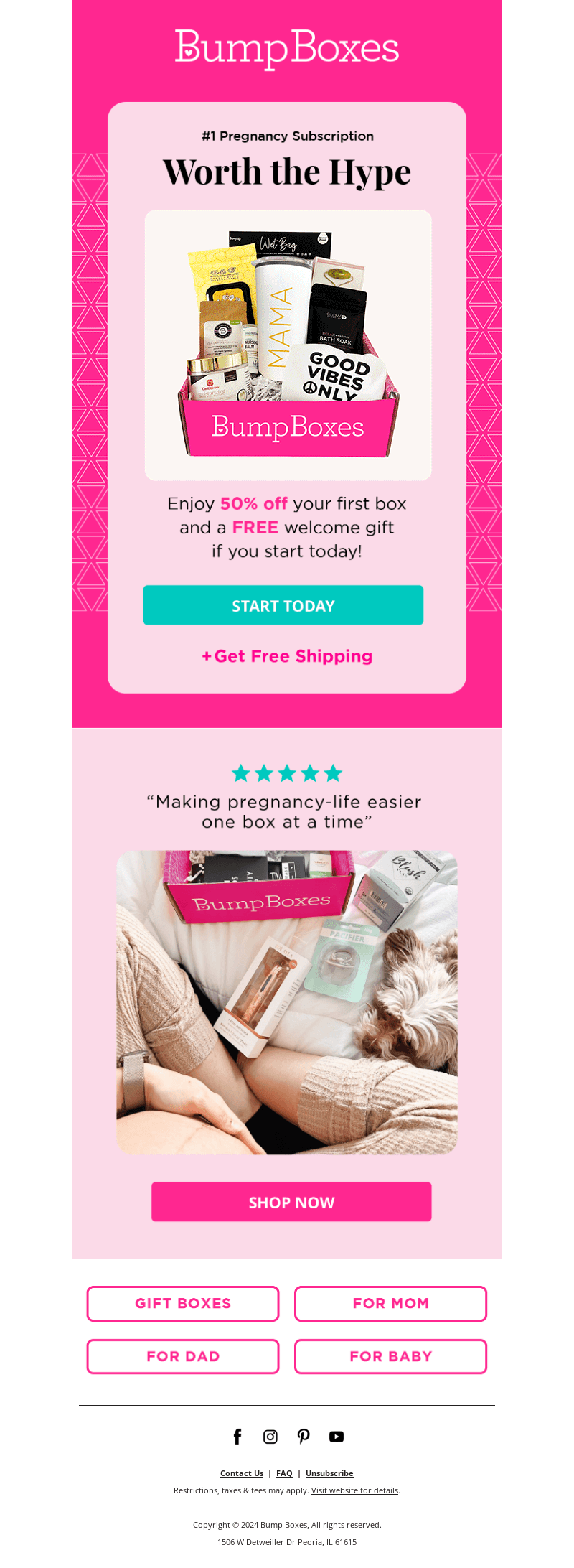 "Making pregnancy life easier one box at a time"
