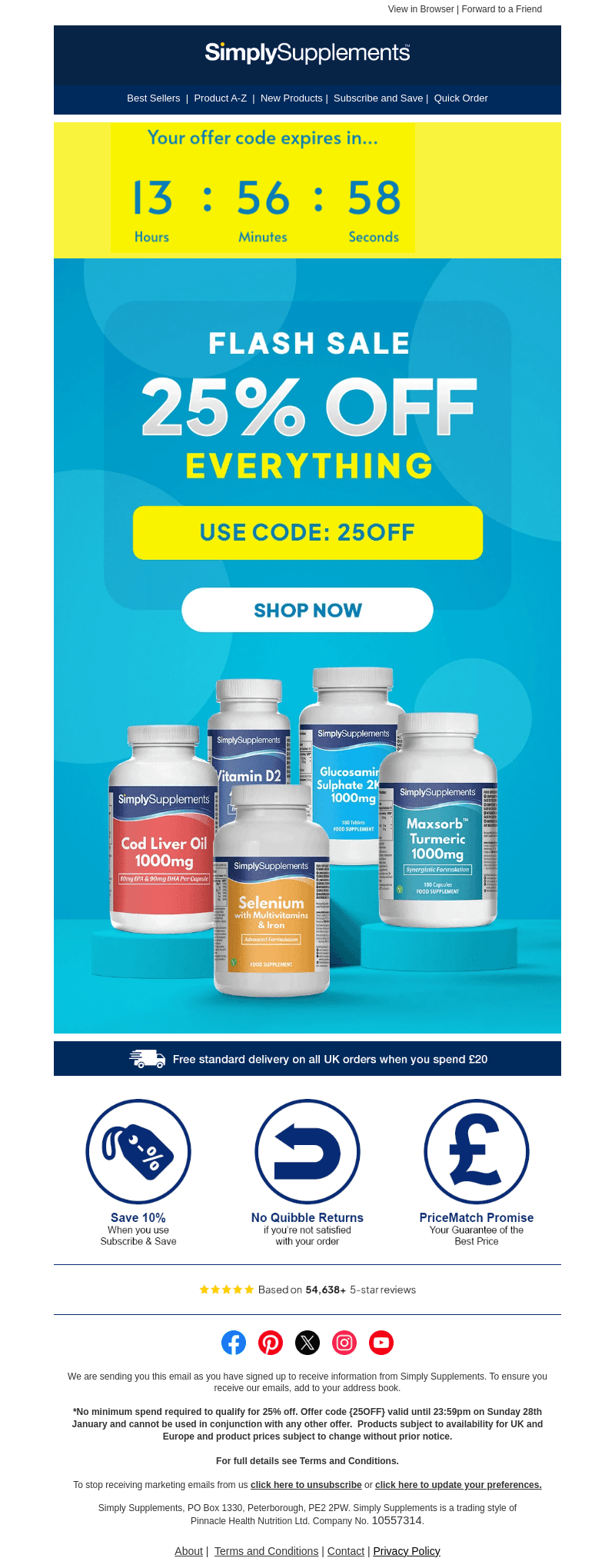 25% OFF - ENDS MIDNIGHT TONIGHT