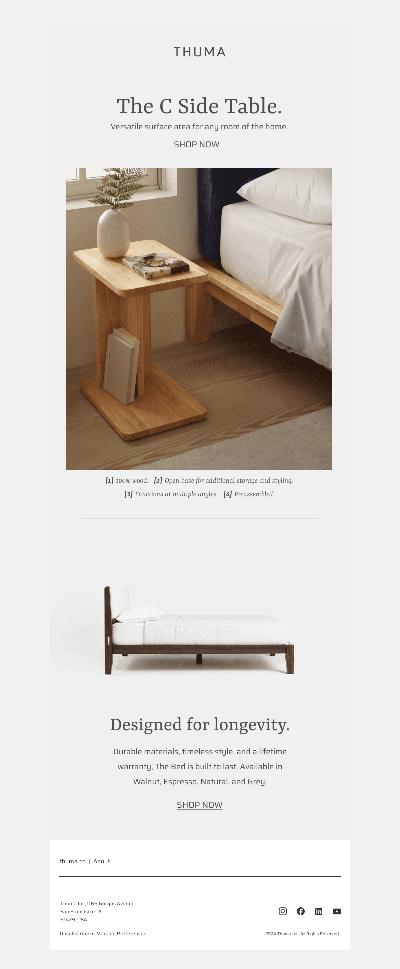 The timeless side table.