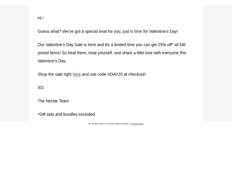 Nectar email from Tue, Jan 30, 2024