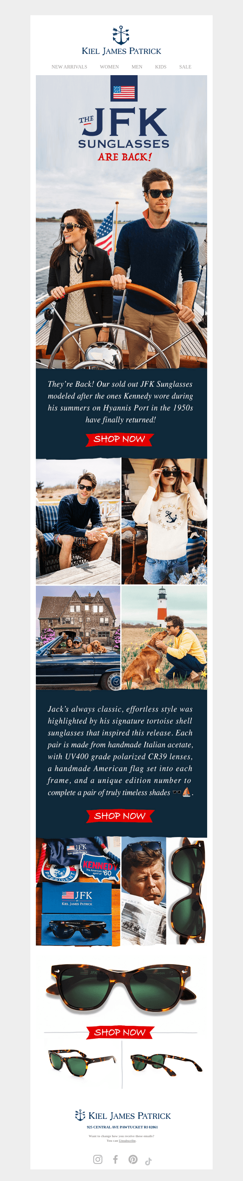 The JFK Sunglasses Are Back! 🕶️⛵🇺🇸