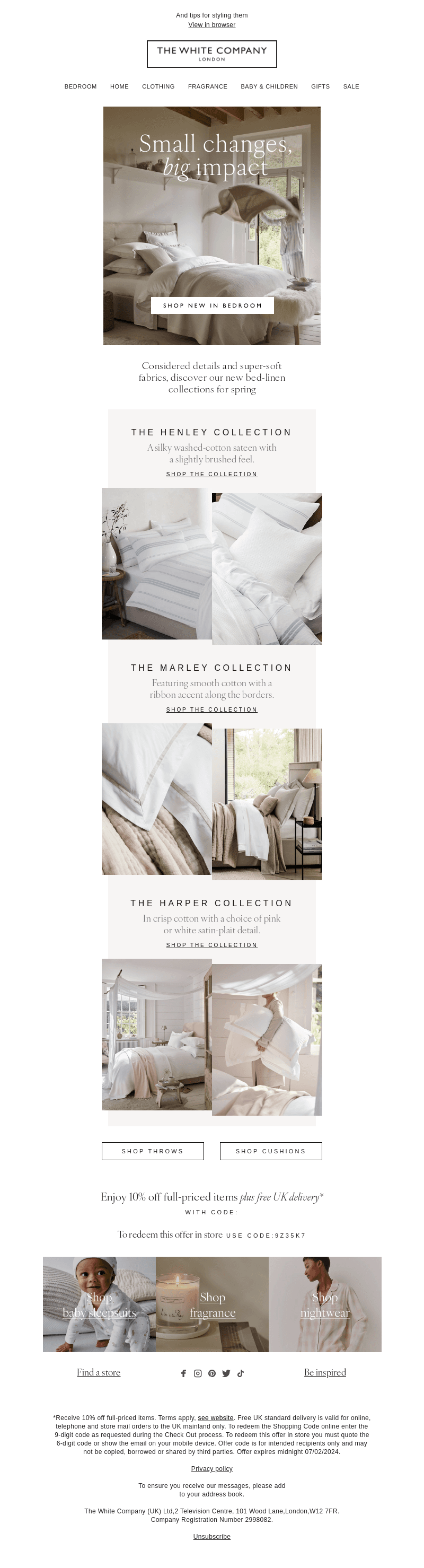 3 new bed linens