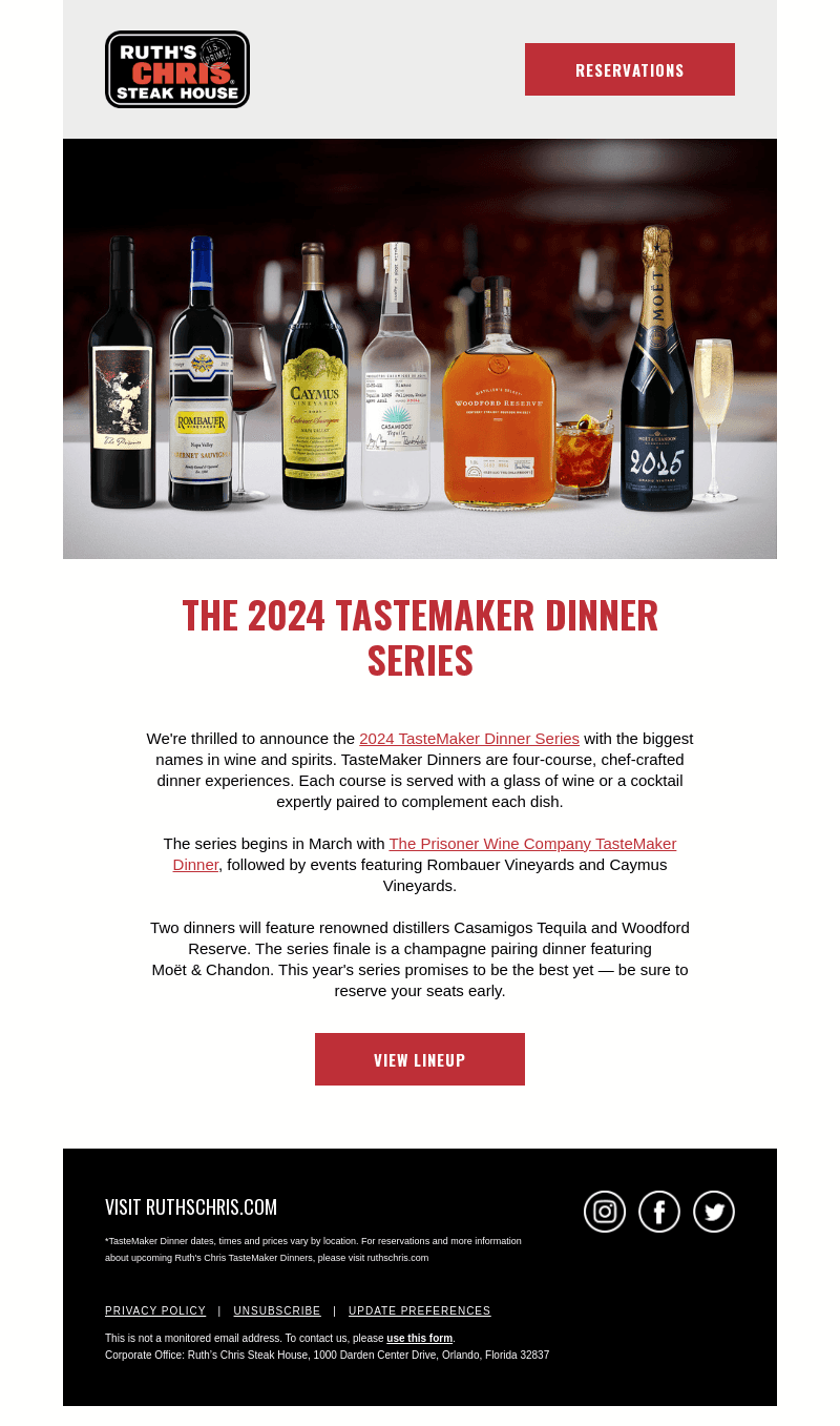 Announcing the 2024 TasteMaker Dinner Series