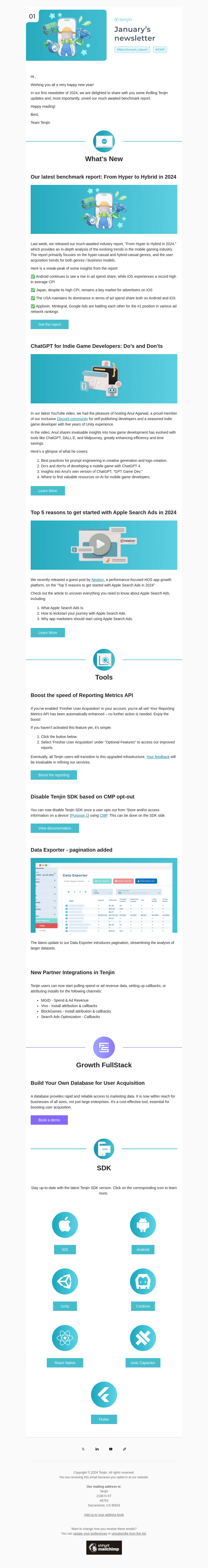 Latest benchmark report, CMP support, New integrations & other updates