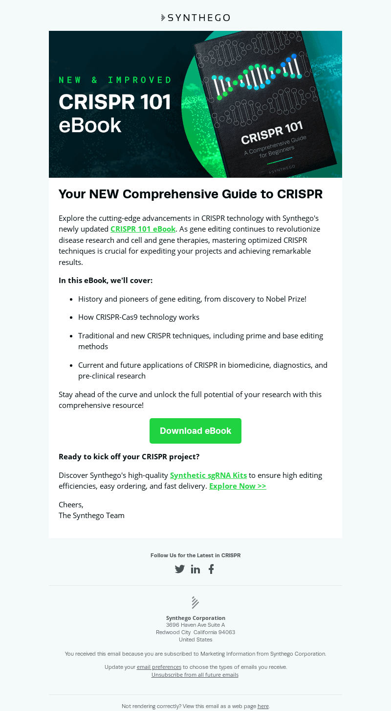 Discover the New & Improved CRISPR 101 eBook