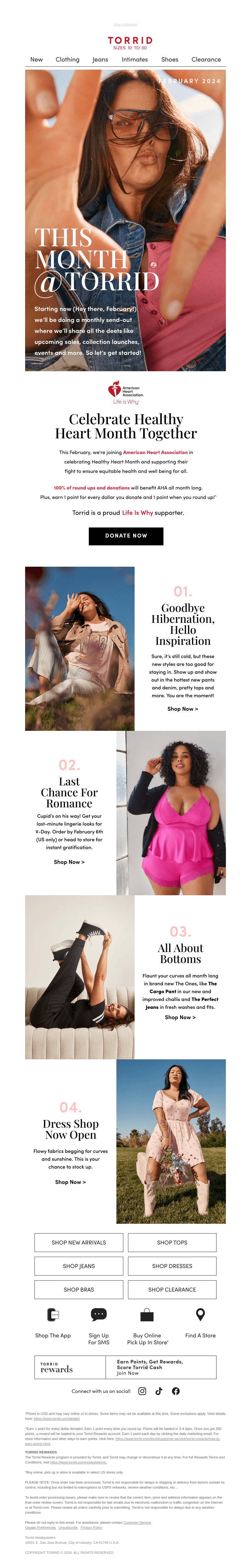 This Month @ Torrid: the NEWsletter!