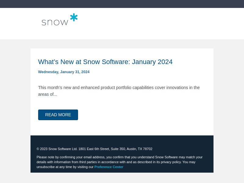 What’s New at Snow Software: January 2024