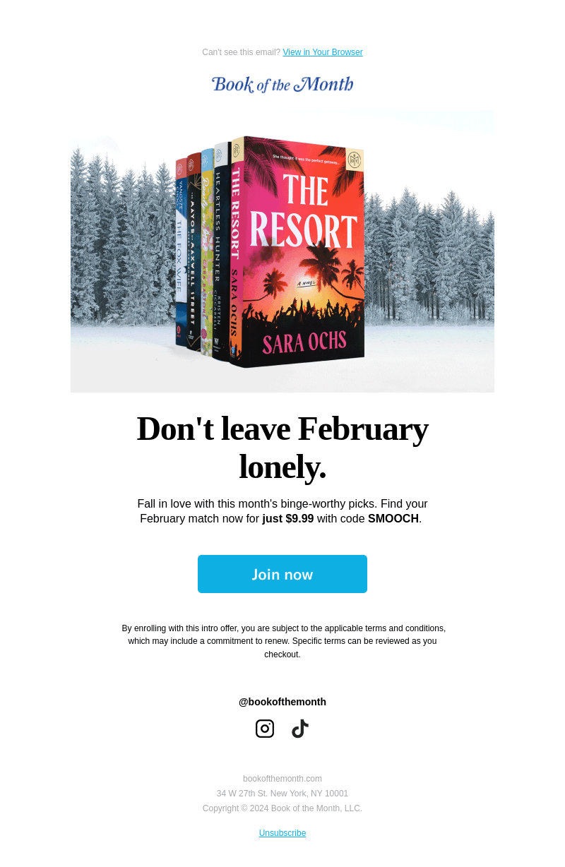 February books are yearning...